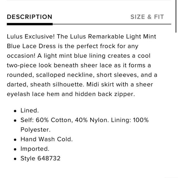 Lulus Light Blue Lace Short Sleeve Mock Neck Dress - Picture 5 of 13